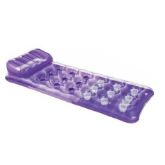 Надувний матрац з подушкою (фіолетовий)