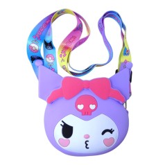 Сумочка силіконова аніме Kuromi бузкова