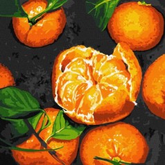 Картина по номерам "Сладкие мандарины" ★★★