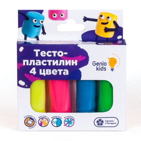 Тісто для ліплення, 4 кольори