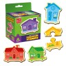 Гра розвиваюча пазли магнітні "Кольорові будинки" Vladi Toys