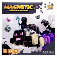 Магнитный конструктор "MINECRAFT" машинки (ЭНДЕРМЕН)
