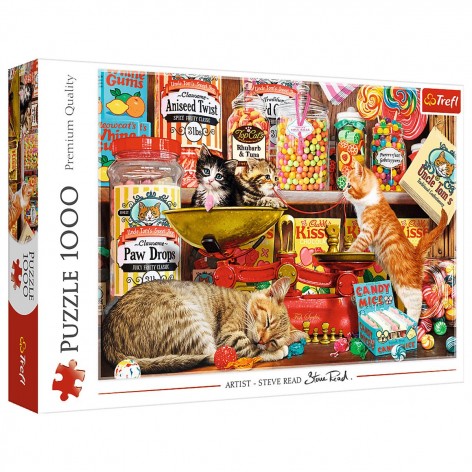 Пазли "Котячі солодощі", 1000 елементів