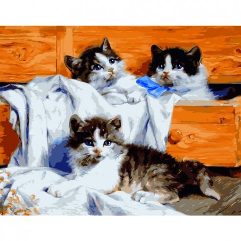 Картина по номерам "Маленькие котята"