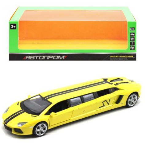 Машинка "Автопром. Lamborghini Aventador", желтый