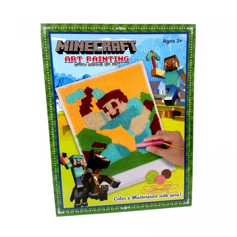 Набор для творчества "Майнкрафт" нити, ручка, основа с липучкой, в коробке