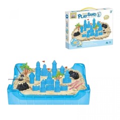 Кинетический песок 500г песка, песочница, инструменты, формы, в коробке