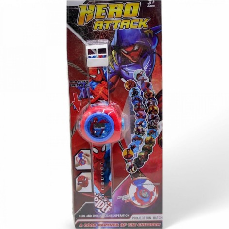 Годинник електронний, підсвічування, проєкції, на листі (павук)