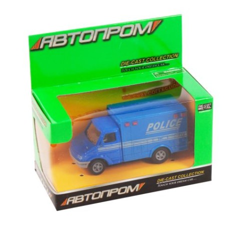 Машинка инерционная "Полиция" из серии "Автопром" (синяя)
