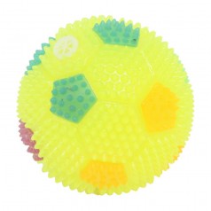 Мячик с шипами "Футбольный", желтый