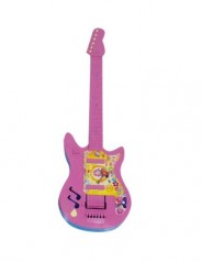 Гитара шестиструнная, розовая