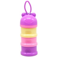 Контейнер для детских смесей фіолетовий,жовтий,рожевий