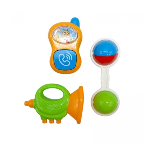 Набор погремушки в пакете 3шт (р. упаковки 21*17см)