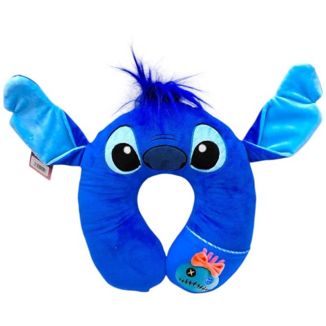 Подушка-подголовник "Стич" 26 см (СИНИЙ)