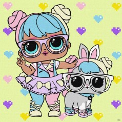 Картина за номерами "L.O.L. Surprise! TroopSurprise BonBon With HopHop" 40х40 см