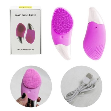 Електрична щітка-масажер "Sonic Facial Brush", рожева