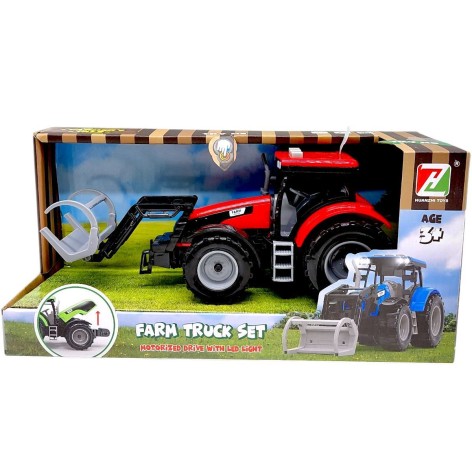 Машинка пластиковая "Трактор" КРАСНЫЙ