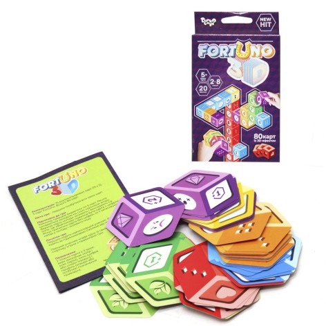Настольная игра "FortUno ZOO 3D", рус