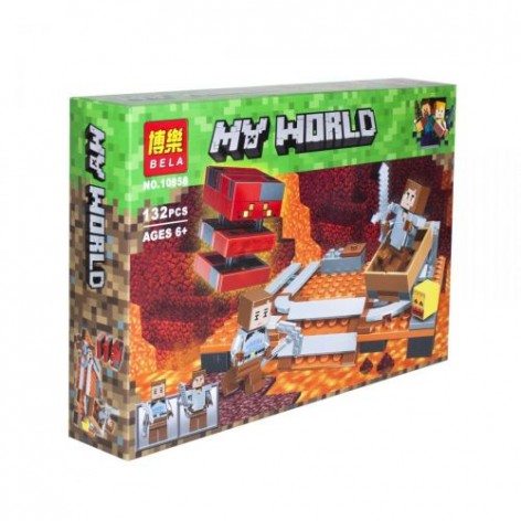 Конструктор "My World Minecraft: Лавовый куб", 132 детали
