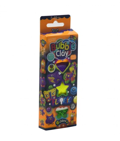 Набір для творчої творчості "Bubble Clay Fluoric" (укр)