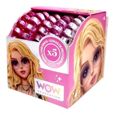 Резинка пружинка для волос "Градиент" (5 штук в наборе) Розовые