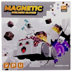 Магнитный конструктор "MINECRAFT" машинки (ГАСТ)