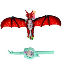 Воздушный змей, размах крыльев - 47 см "Дракон" (микс катушек в ассортименте)