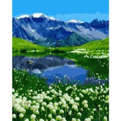 Картина по номерам "Альпийский пейзаж"