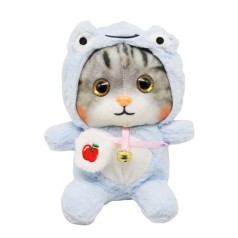 Мягкая игрушка "Котенок в костюмчике" (голубой)
