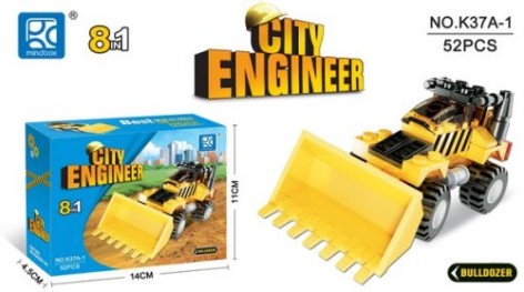 Конструктор "City Engineer" "Бульдозер" 52 детали