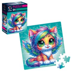 Пазли De.tail. Казковий леопардик. 64 деталі