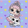 Картина за номерами "L.O.L. Surprise! TroopSurprise Crystal Queen With Crystal Bunny" 40х40 см