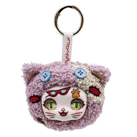 Игрушка-брелок мягконабивная "Котенок Нявси" серия Луна-парк, 9см.