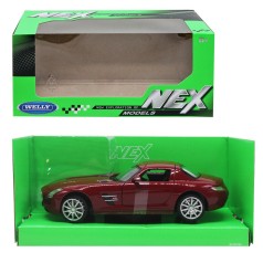Машина металл Mercedes-Benz SLS AMG 1:24 вишневая