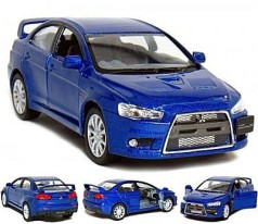Машинка KINSMART "Mitsubishi Lancer Evolution X" (синяя)