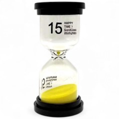 Пісочний годинник на 15 хв (жовтий)
