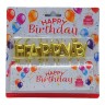 Свічки для торта "Happy Birthday" золоті 2,5 см