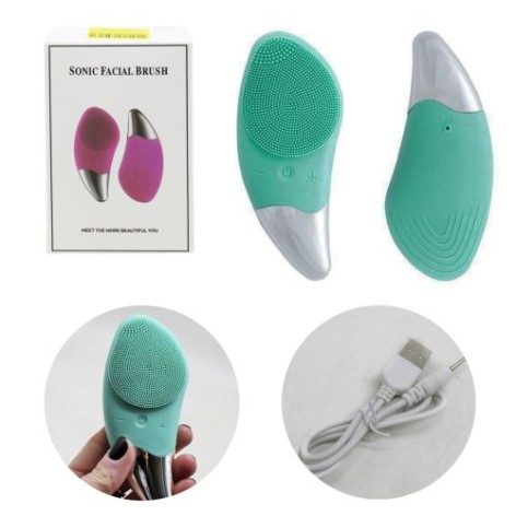 Електрична щітка масажер "Sonic Facial Brush", зелена