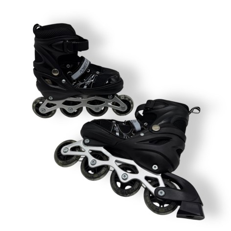 Ролики, колеса PVC размер M (34-37) в сумке (ЧЕРНЫЕ)