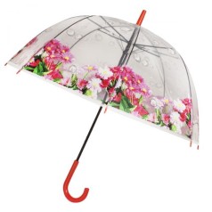 Зонтик детский "Цветы" красный