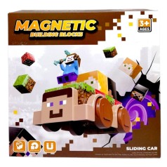 Магнитный конструктор "MINECRAFT" машинки (СТИВ)