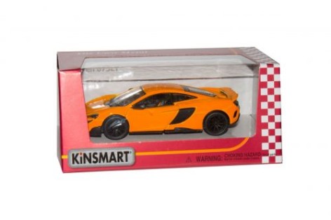 Машинка KINSMART "McLaren 675LT" (оранжевая)