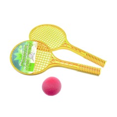 Ракетки для тенниса с мячиком желтая