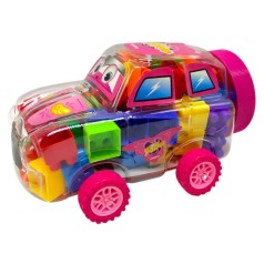 Конструктор пластиковий "Машинка" 32 дет (РОЖЕВА)