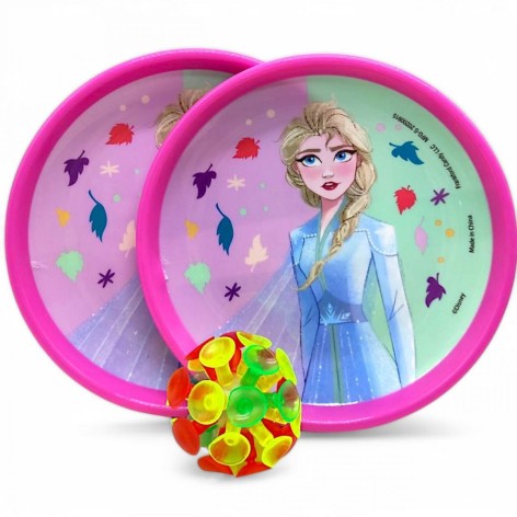 Кетчбол на присосках "Крижане серце", рожевий