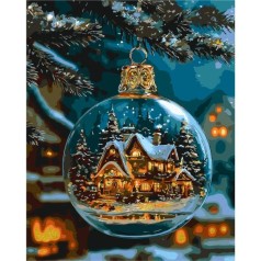 Картина по номерам "Тепло рождественской ночи" 40х50 см