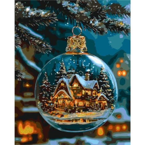 Картина по номерам "Тепло рождественской ночи" 40х50 см