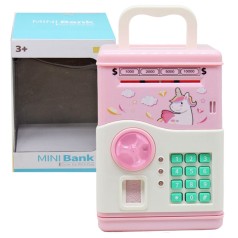 Сейф-копилка "Mini Bank" (розовый)