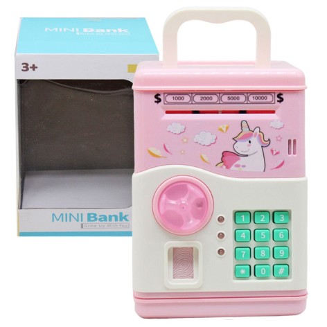 Сейф-копилка "Mini Bank" (розовый)