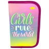 Пенал ламинированный "Girls rule" на змейке 1 отделение 19*13 см